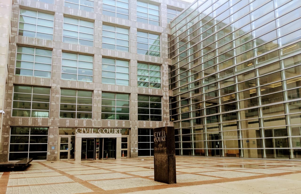 The Queens Civil Court building on Sutphin Boulevard